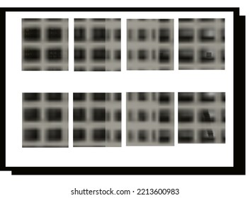 Modern minimalist set in square shape. Interior design wall posters for homes, cafes, hotels, restaurants and others.