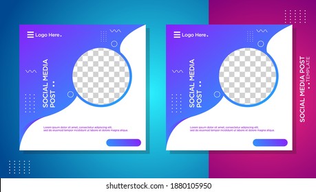 Modern minimalist social media post, colorful, fluid, perfect for your business, re-editable, eps 10
