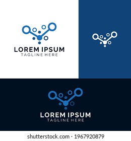 Modern Minimalist Tech Conection Logo Design