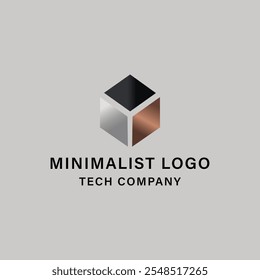 Logotipo tecnológico minimalista moderno para marcas innovadoras