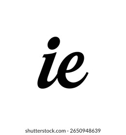 ie modern minimalist timeless logo design blending simplicity and elegance, ideal for businesses seeking a clean, professional, and enduring brand identity across digital and print platforms.