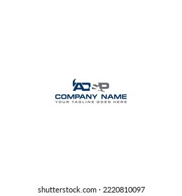 Modern minimalist tool logo design with a d and p letters