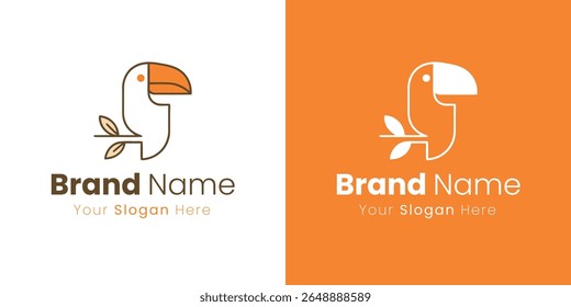Modern Minimalist Toucan Bird Logo Design for Brand Identity Development and Creative Branding Solutions