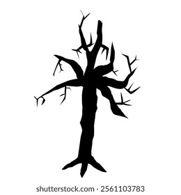 modern and minimalist tree vector illustration with smooth