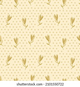 Modern minimalist trendy pattern background. Background pattern, abstract floral design. For fabric, wrapping paper, flyer, cover ...