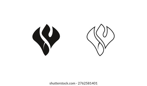 Modern Minimalist Wave Logo Designs Creative Brand Symbols Vector