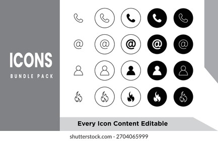 Pacote de pacote de ícone de Web e aplicativo móvel minimalista moderno com símbolos de vetor editáveis limpos para projetos de interface de usuário, UX, negócios, tecnologia e design digital