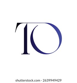 TO modern, minimalist wordmark logo design focusing on clean typography and timeless style, featuring sleek initials that convey professionalism, sophistication, and lasting brand identity.