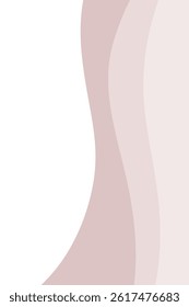 Modern minimalistic abstract background with space for text. A template for a wavy separator for a page, website, banner, or application. Wave curve shape design for frame, business card, label