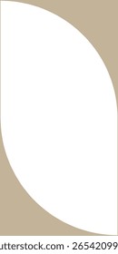 Moderner minimalistischer Bogen geometrischer Rahmen
