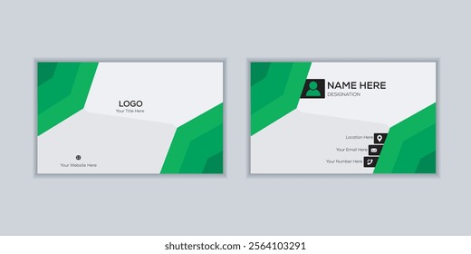 Modern minimalistic business card design