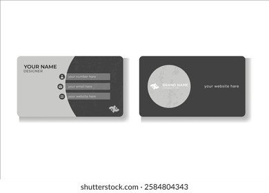 Modern Minimalistic business card template for business marketing.