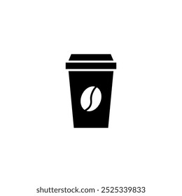 Modern, minimalistic coffee cup icon perfect for apps and websites.