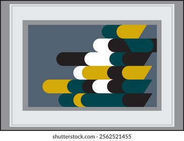 Modern minimalistic design. Artistic composition. Vector illustration