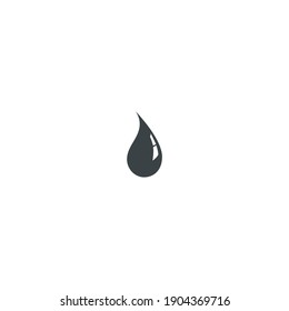 Modern Minimalistic Drop Vector Icon. Simple water icon. Rain Drop  symbol isolated on white background. Can be used for web and mobile.