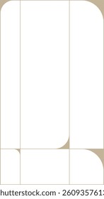 Modern Minimalistic Geometric Rectangle Frame 