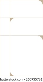 Modern Minimalistic Geometric Rectangle Frame 
