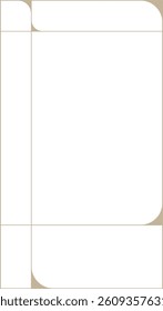 Modern Minimalistic Geometric Rectangle Frame 