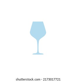 Modern Minimalistic Goblet Vector Icon. Simple cup icon for wine or drink concept. Wine glass symbol isolated on white background. Can be used for web and mobile.