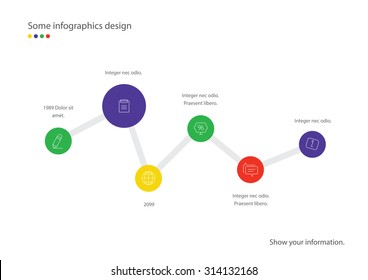 Modern minimalistic infographic design. Useful for presentations.