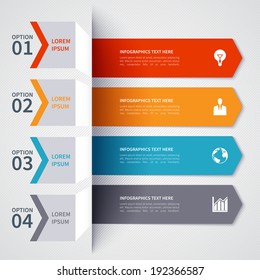 Modern minimalistic infographics banner. Vector illustration