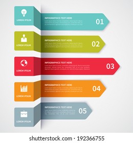 Modern minimalistic infographics banner. Vector illustration