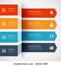 Modern minimalistic infographics banner. Vector illustration