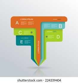 Modern minimalistic infographics banner. Vector illustration 