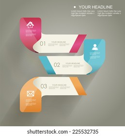 Modern minimalistic infographics banner. Vector illustration 