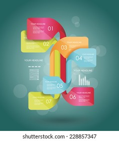 Modern minimalistic infographics banner. Vector illustration 