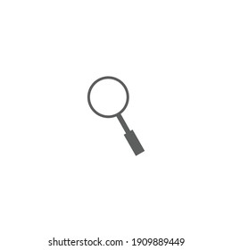 Modern Minimalistic Lupe Vector. Simple magnifier icon for searching or zoom concept. Research symbol isolated on white background. Can be used for web and mobile.