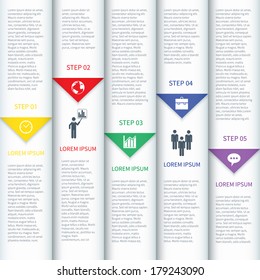 Modern Minimalistic Multicolor Infographic Template