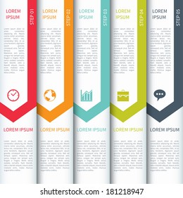 Modern Minimalistic Multicolour Infographics Template