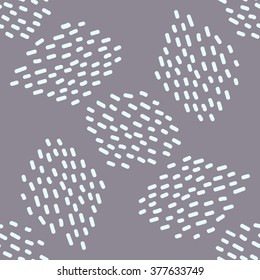 Modern minimalistic Scandinavian seamless pattern with abstract painterly strokes. Vector design clean and editable.