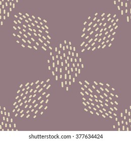 Modern minimalistic Scandinavian seamless pattern with abstract painterly strokes. Vector design clean and editable.