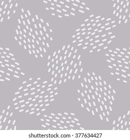 Modern minimalistic Scandinavian seamless pattern with abstract painterly strokes. Vector design clean and editable.