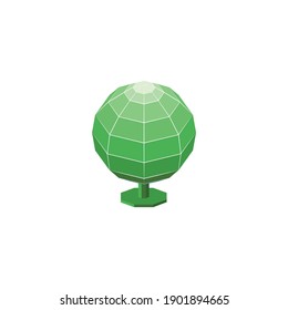 Modern minimalistic school globus vector isolated on white background. Simple green globe earth figure icon. Globus for office table on top view. Office equipment vector illustration