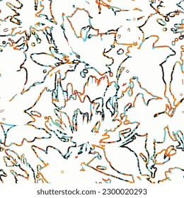 Modern minimalistic seamless pattern. Contemporary background with tropical abstract minimalist shapes. Trendy vector illustration perfect for prints, fabric, wrapping paper, textile,