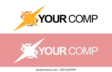 Modern and minimalistic shiny Company logo icon