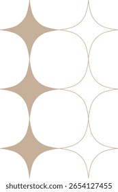 Modernes minimalistisches Sparkle Design Element