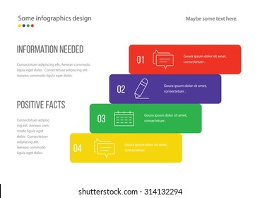 Modern minimalistic timeline design. Useful for presentations.