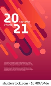 Modern minimalistic vector abstract flyer template
