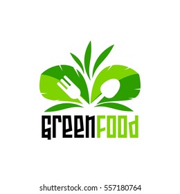 Modern minimalistic vector logo of food. Vector illustration.