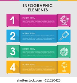 Modern mirror infographic template. infographic design with mirror icons includes mirror. can be used for presentation, diagram, annual report, web design. 