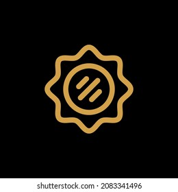 modern mirror logo along with its frame. simple, flat and modern.