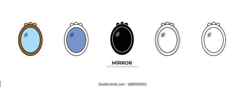 MODERN MIRROR VECTOR TYPE ICON