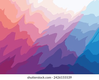 Modern mix grainy gradient background | Abstract background of colorful liner abstract texture of acrylic background | Abstract rainbow fractal wavy background and texture | Tropical exotic twisted bg