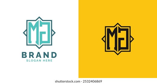 Modern MJ Monogram Logo Design. Initial Letter MJ Logo, Versatile Branding Suitable for any Brand