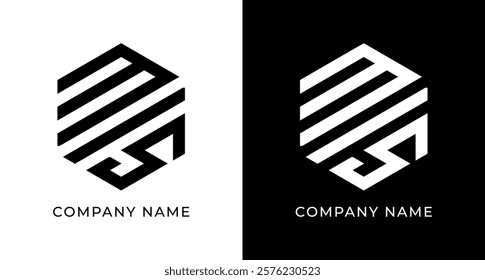 Modern MLS Letter Monogram Design for Today's Business