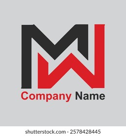 Modern M+M Letter Logo Design